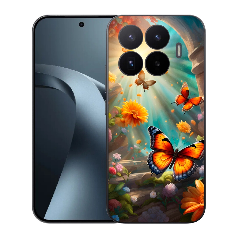 Gélburkolat mmCase a Xiaomi 17T-hez - pillangókert 2