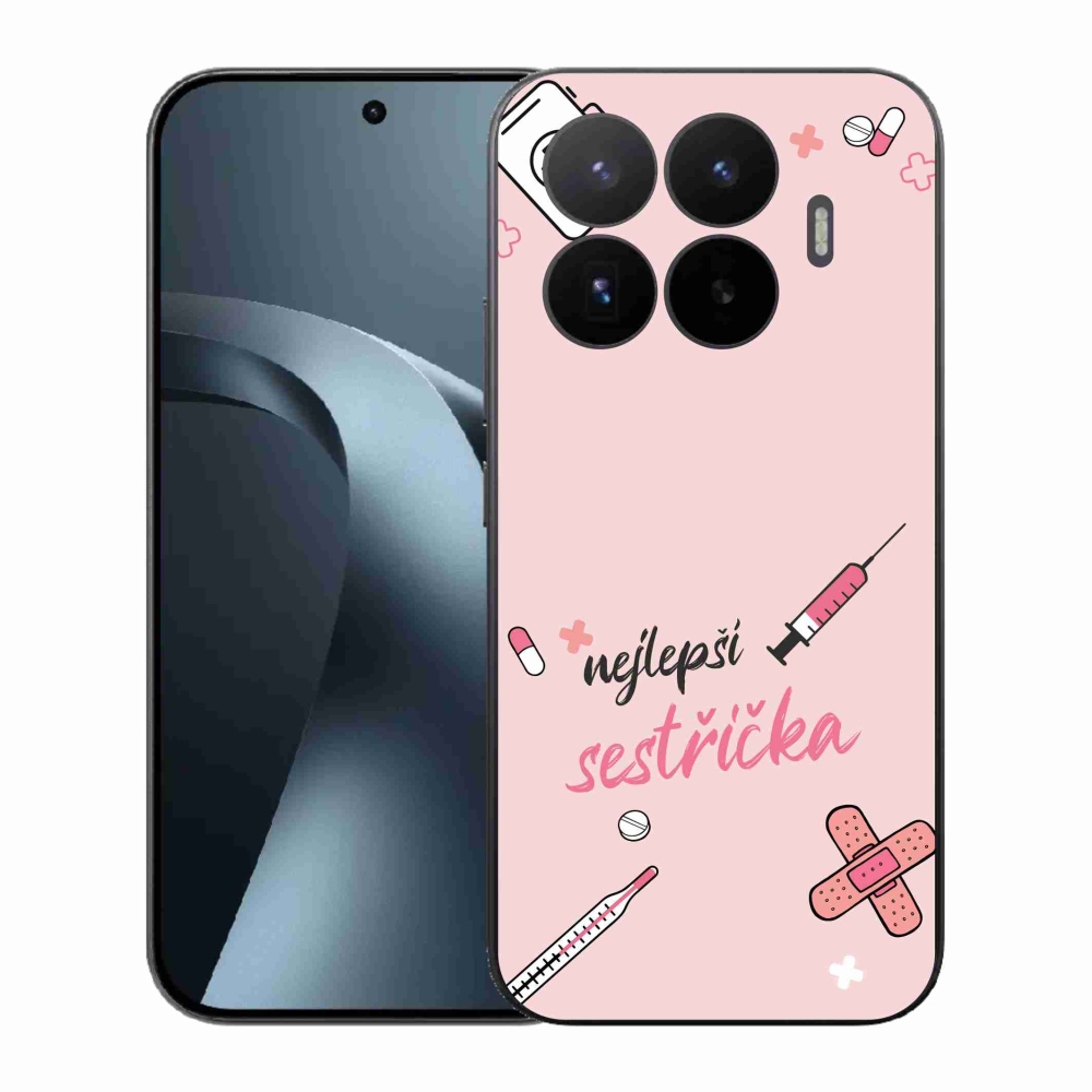 Gél borító mmCase a Xiaomi 17T - legjobb kishúg rózsaszín háttérrel