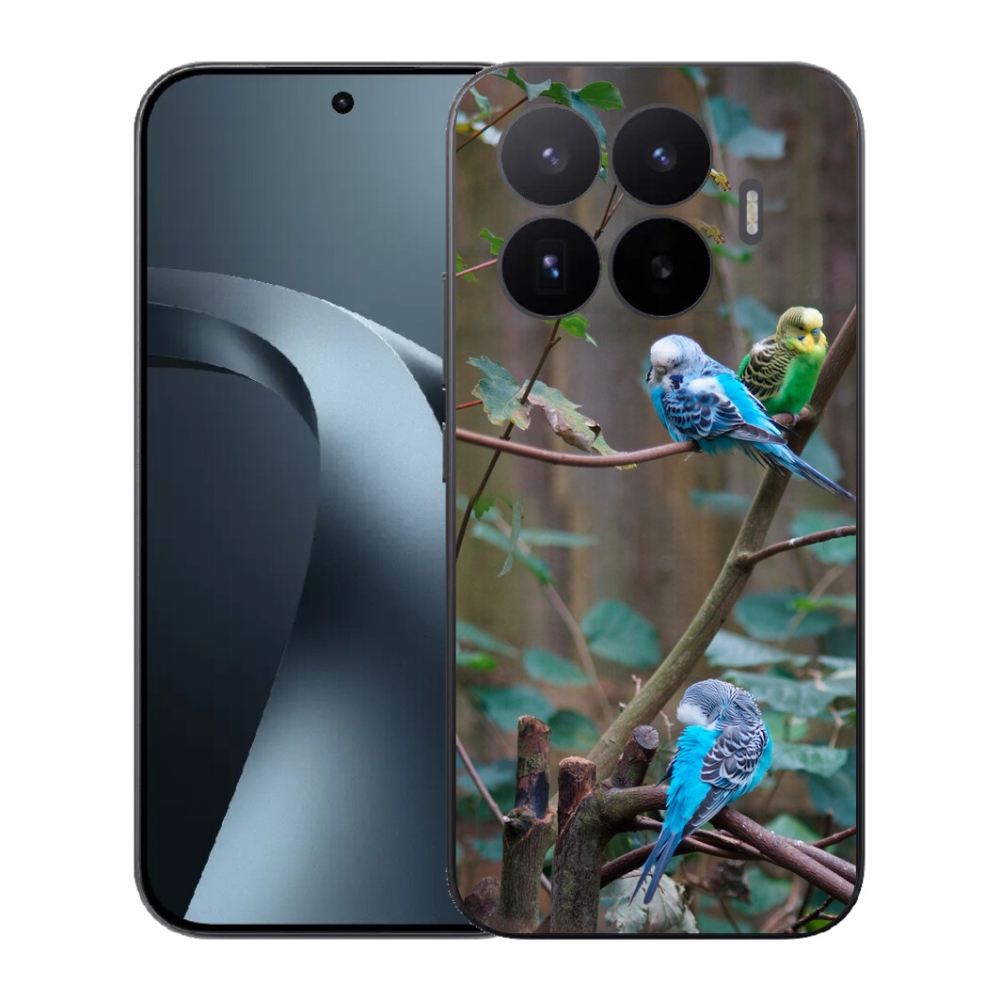 Gél borító mmCase a Xiaomi 17T-hez - papagájok az ágon
