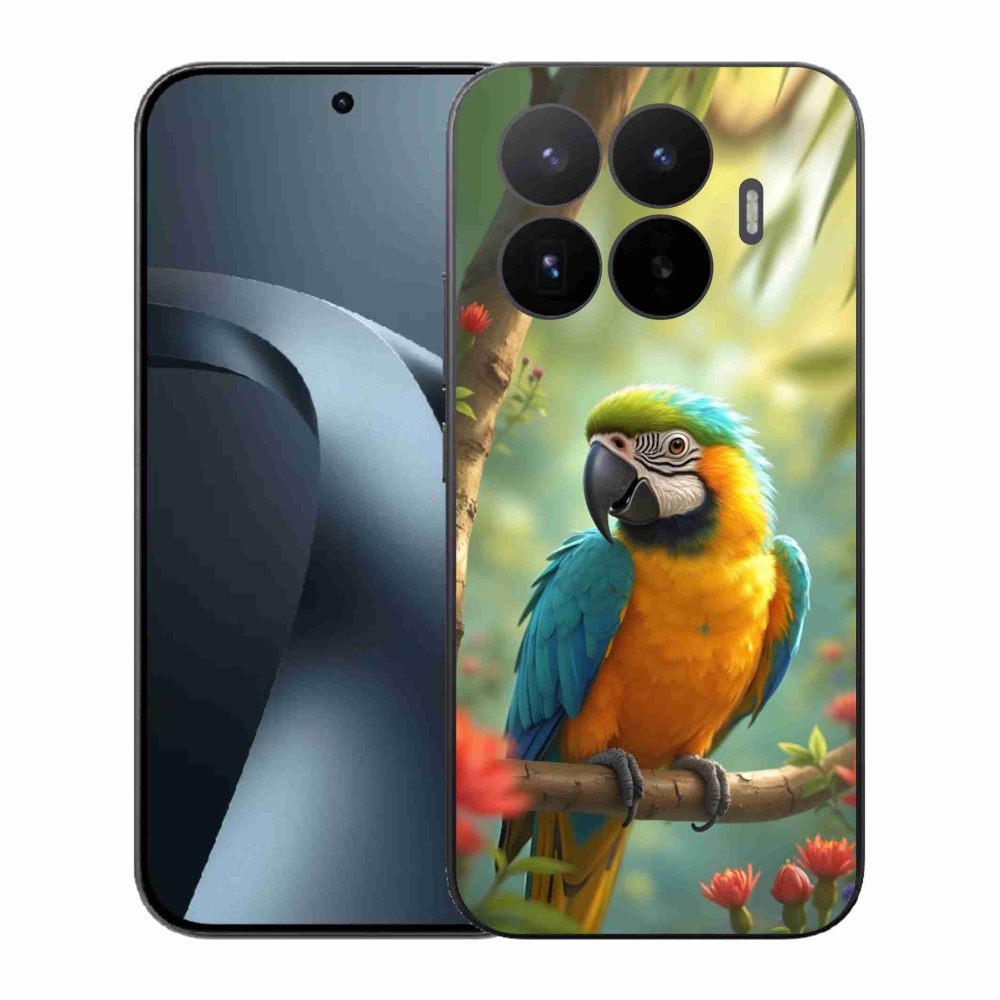 Gél borítás mmCase a Xiaomi 17T-hez - papagáj ara kék és sárga