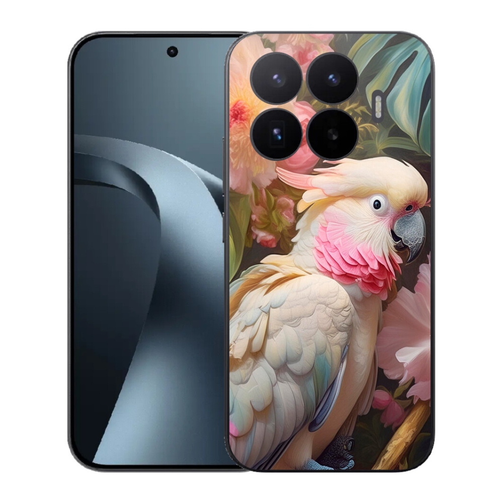 Gél borítás mmCase a Xiaomi 17T-hez - papagáj kakadu rózsaszín 2