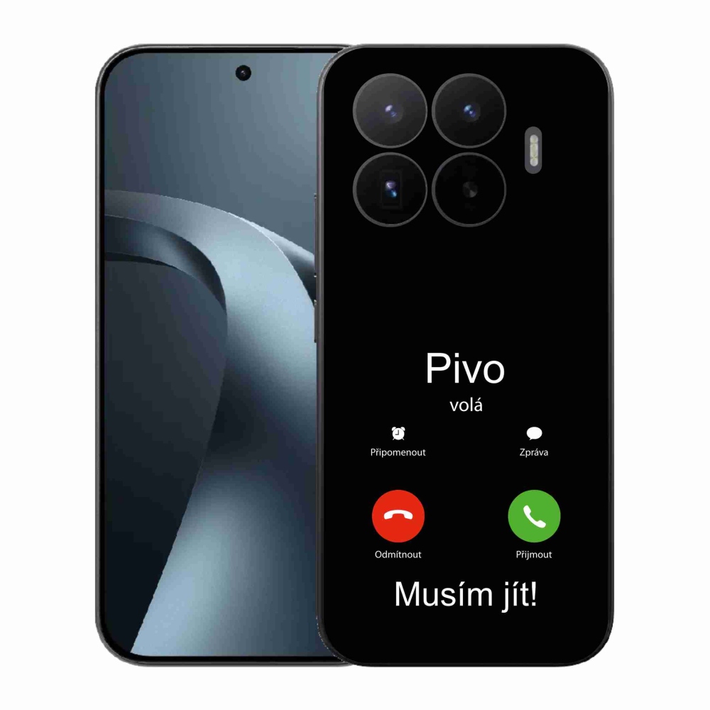 Gél borító mmCase a Xiaomi 17T - sör hívja fekete háttérrel