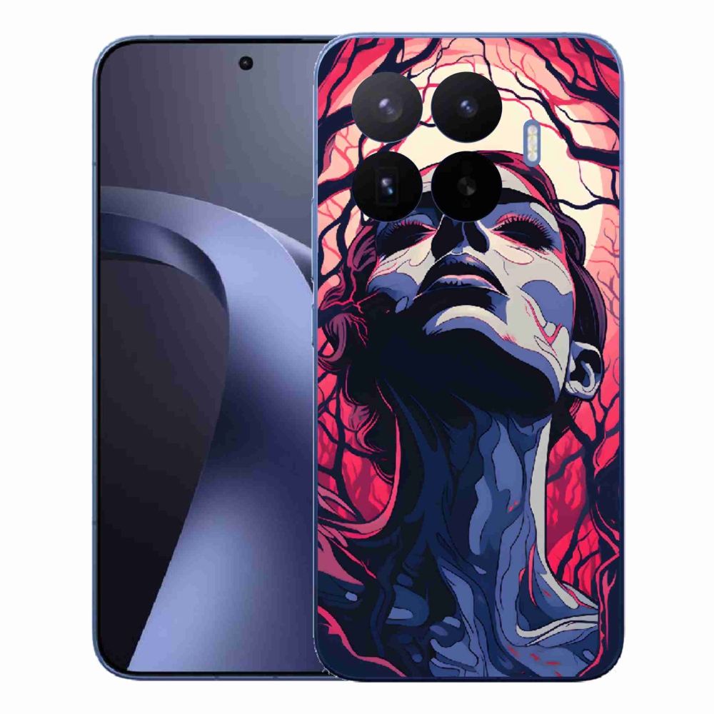 Gél borítás mmCase a Xiaomi 17T Pro számára - absztrakt arc