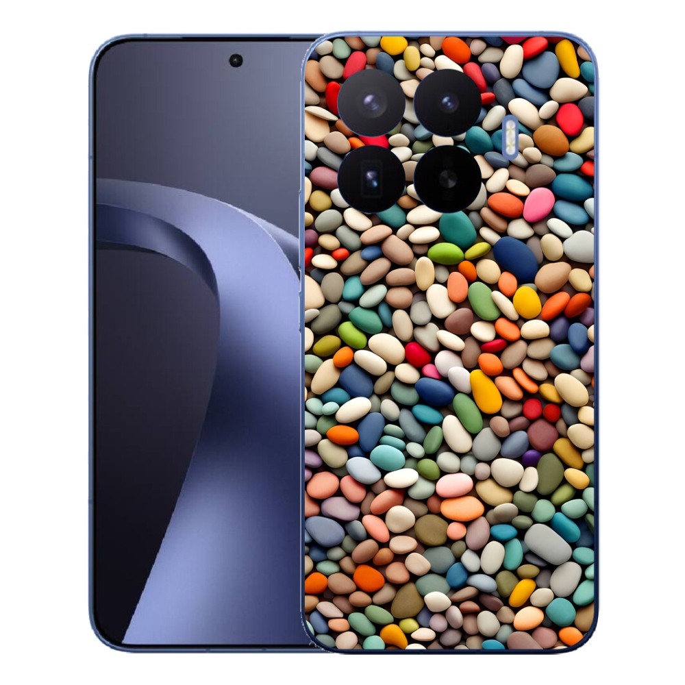 Gél borítás mmCase a Xiaomi 17T Pro számára - színes strasszkövek 2