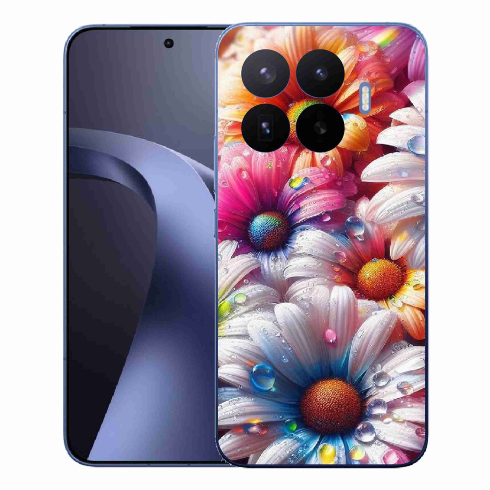 Gél borítás mmCase a Xiaomi 17T Pro számára - színes százszorszépek