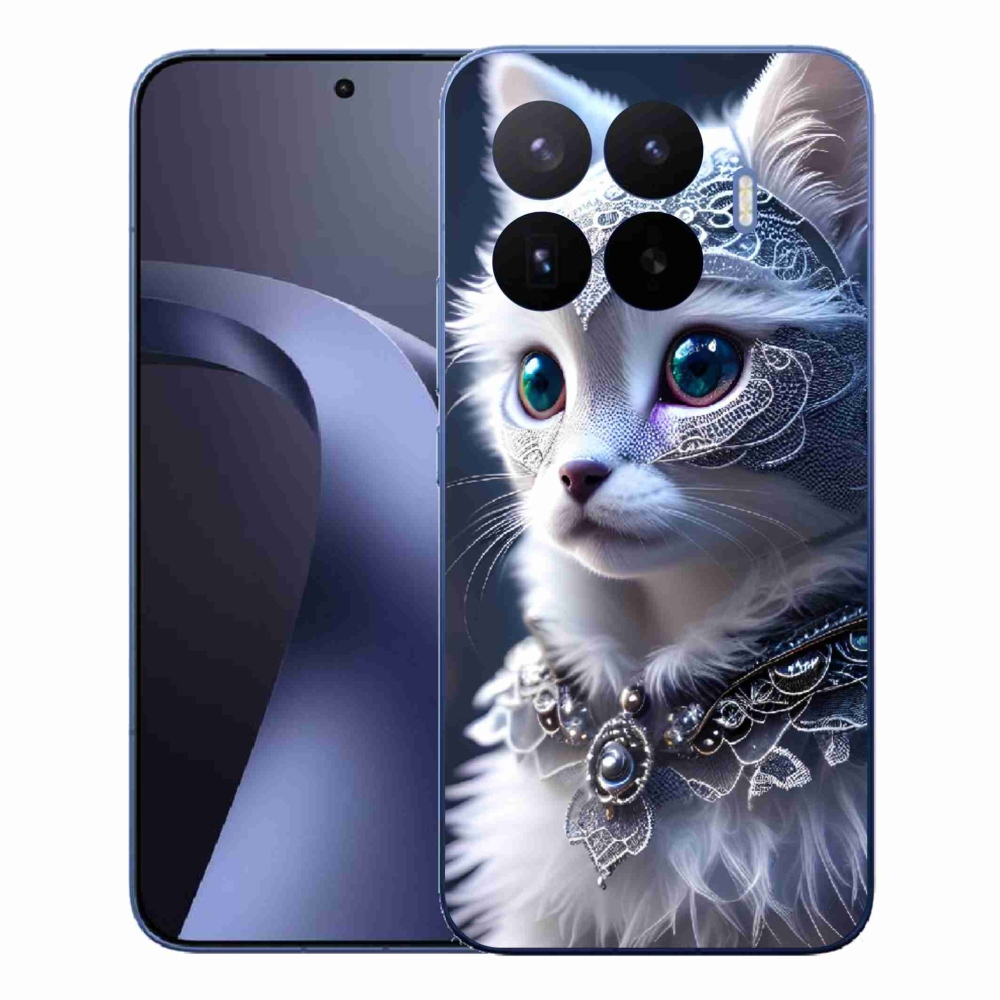 Gél borítás mmCase a Xiaomi 17T Pro számára - fehér macska