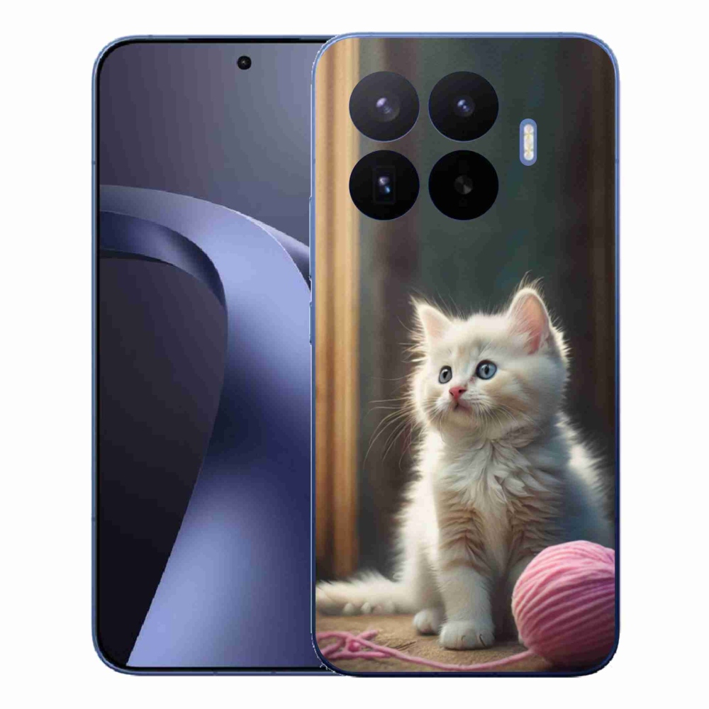 Gél borítás mmCase a Xiaomi 17T Pro számára - fehér cica 2