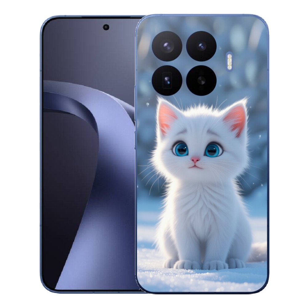 Gél borítás mmCase a Xiaomi 17T Pro számára - fehér cica 3