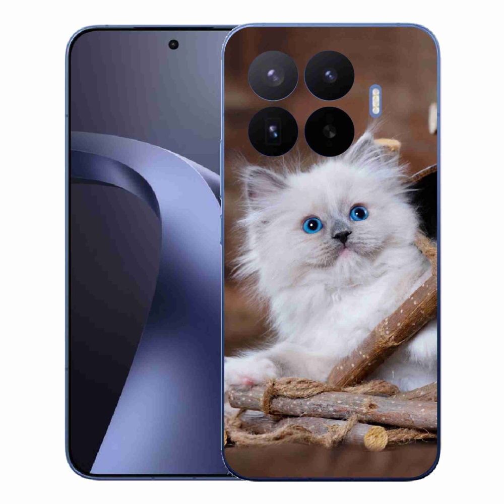 Gél borítás mmCase a Xiaomi 17T Pro számára - fehér cica