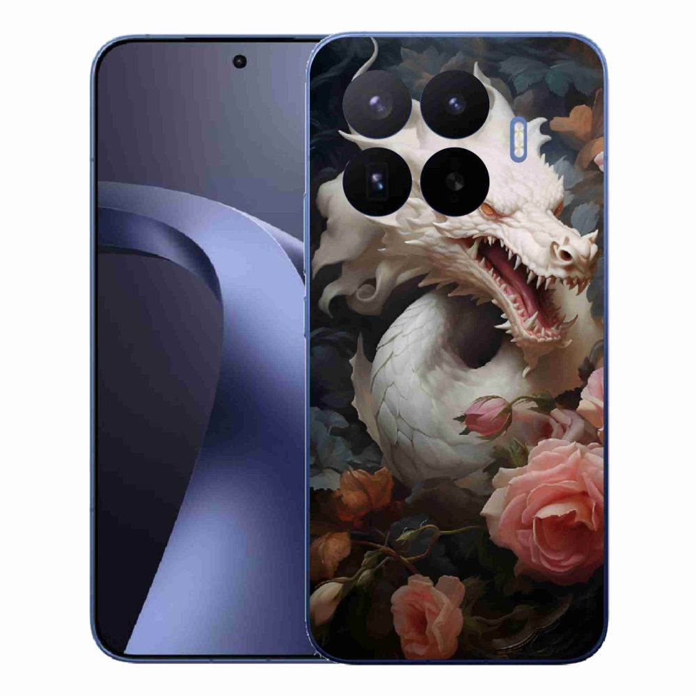 Gél borítás mmCase a Xiaomi 17T Pro számára - fehér sárkány