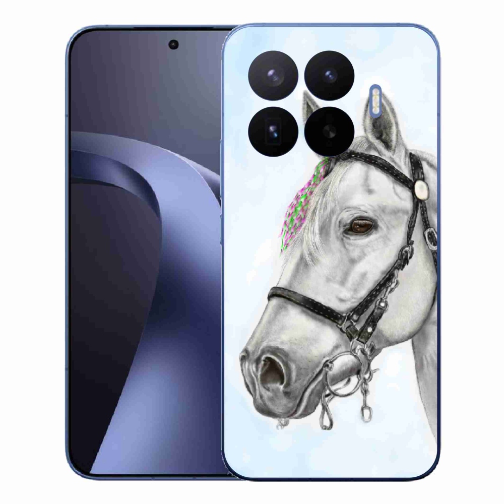 Gél borítás mmCase a Xiaomi 17T Pro-hoz - fehér ló 1