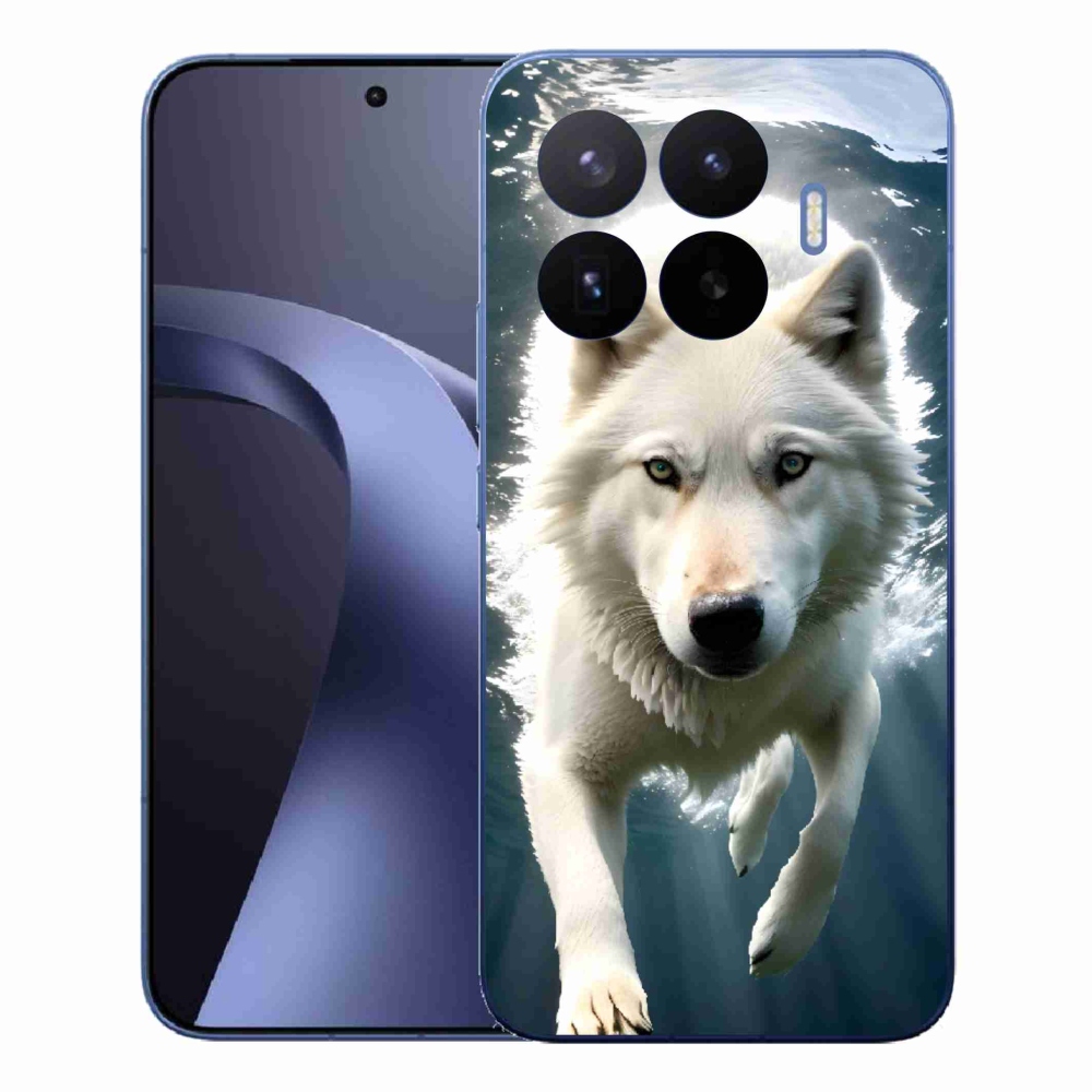 Gél borítás mmCase a Xiaomi 17T Pro számára - fehér farkas