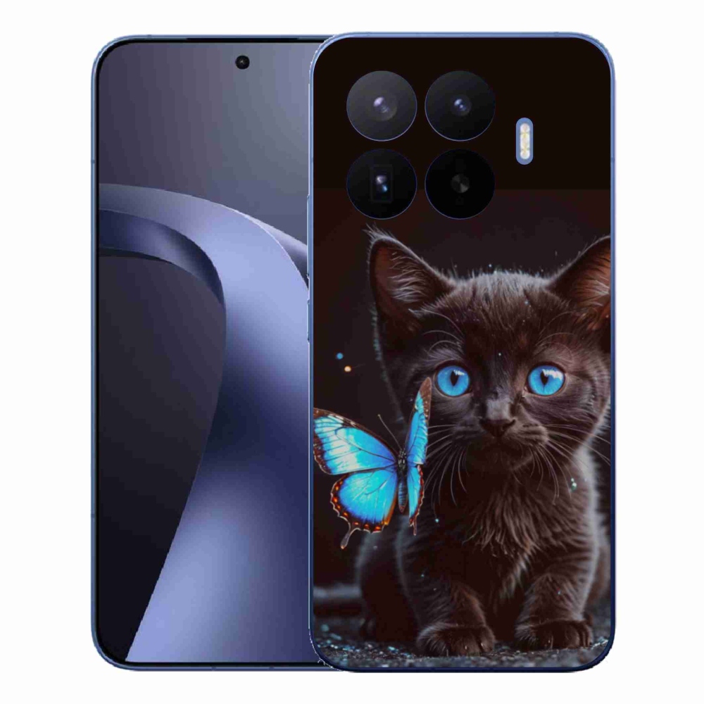 Gél borítás mmCase a Xiaomi 17T Pro számára - fekete cica 3