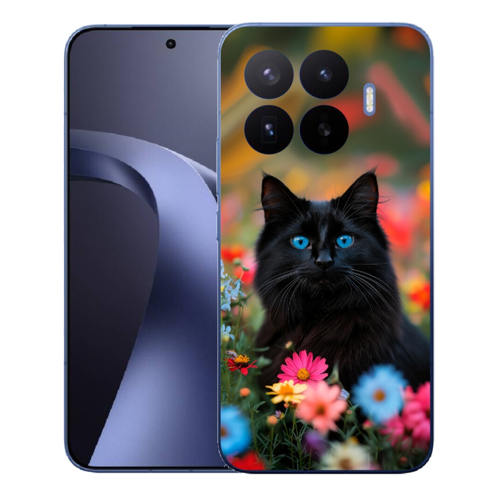 Gél borítás mmCase a Xiaomi 17T Pro számára - fekete cica 4