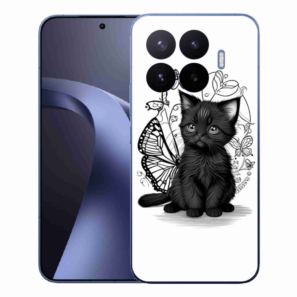 Gél borítás mmCase a Xiaomi 17T Pro számára - fekete cica