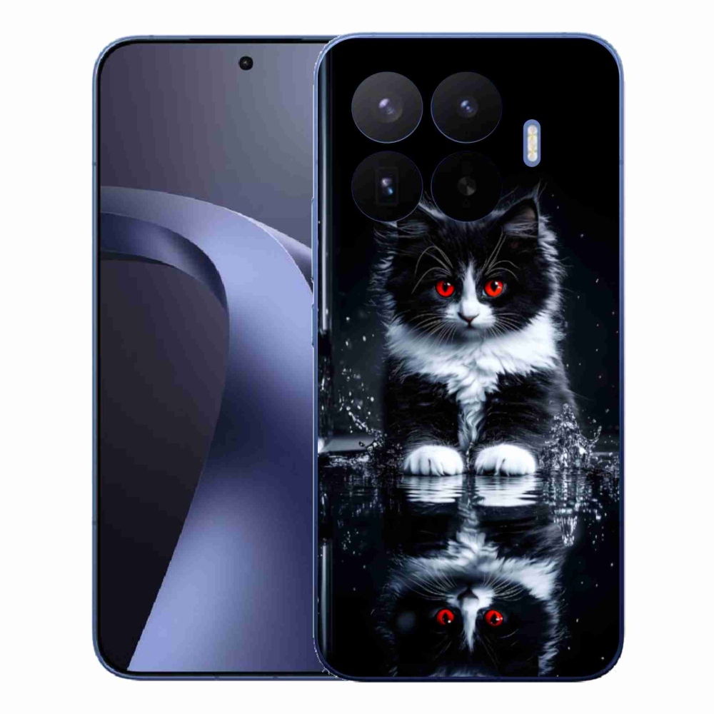 Gél borítás mmCase a Xiaomi 17T Pro számára - fekete és fehér cica