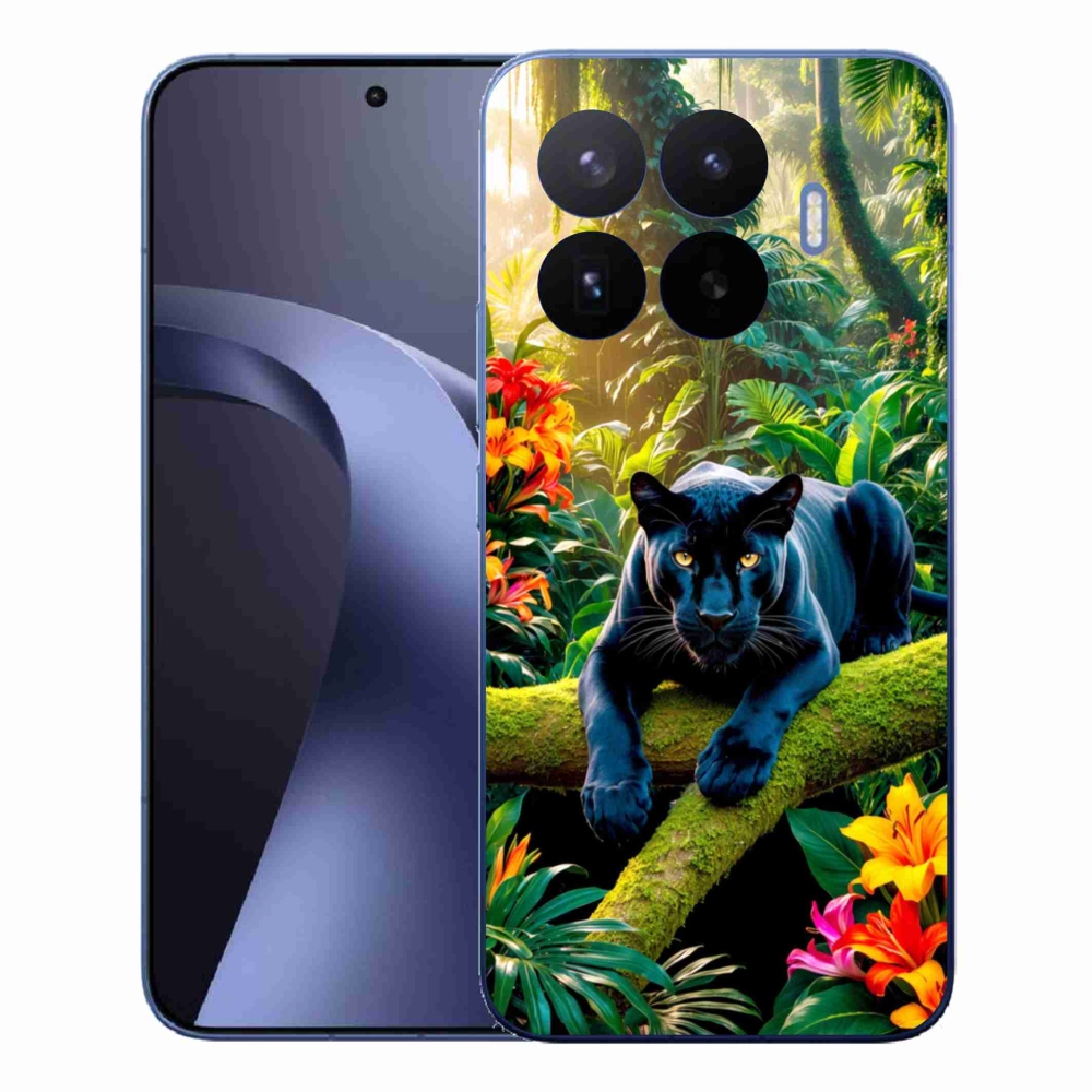 Gél borítás mmCase a Xiaomi 17T Pro számára - fekete párduc a dzsungelben
