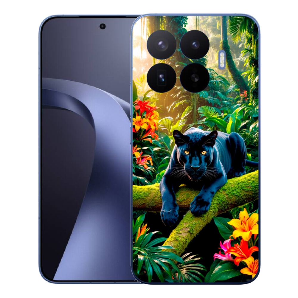 Gél borítás mmCase a Xiaomi 17T Pro számára - fekete párduc a dzsungelben