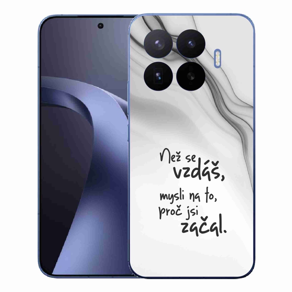 Gél borítás mmCase a Xiaomi 17T Pro - idézet 2 fehér háttérrel