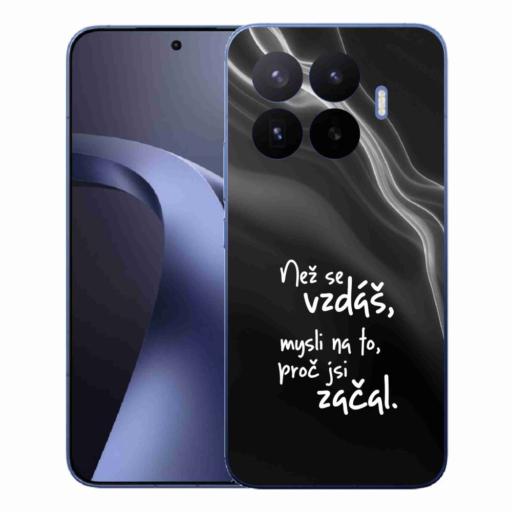 Gél borítás mmCase a Xiaomi 17T Pro - idézet 2 fekete háttérrel