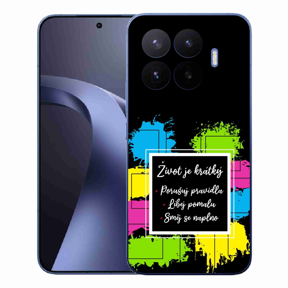 Gél borítás mmCase a Xiaomi 17T Pro számára - idézet 5 fekete háttér