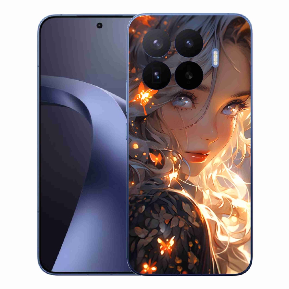 Gél borító mmCase a Xiaomi 17T Pro számára - lány és pillangók