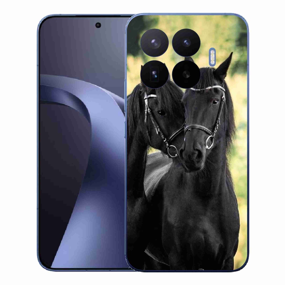 Gél borítás mmCase a Xiaomi 17T Pro számára - két fekete ló