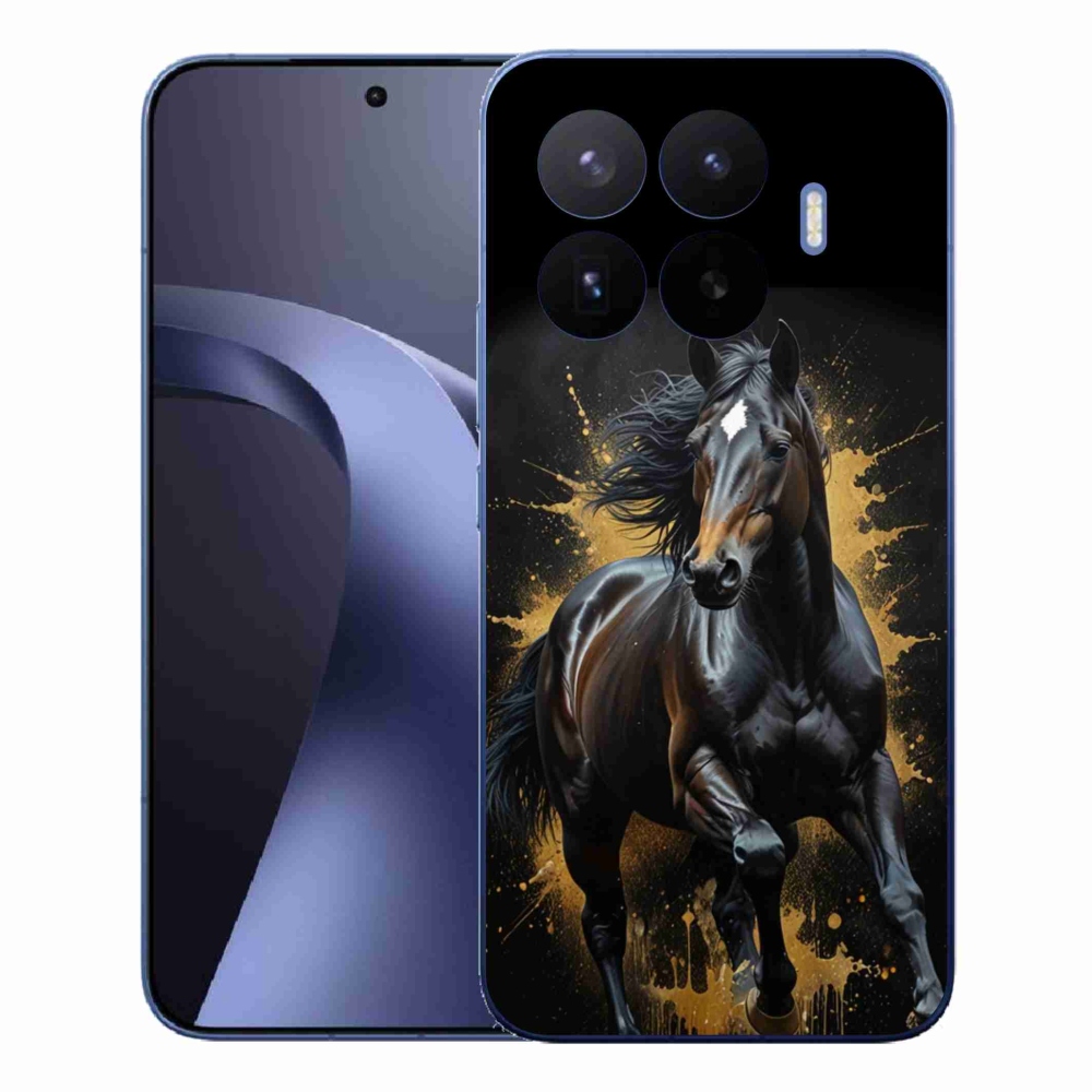Gél borítás mmCase a Xiaomi 17T Pro számára - elegáns fekete ménes