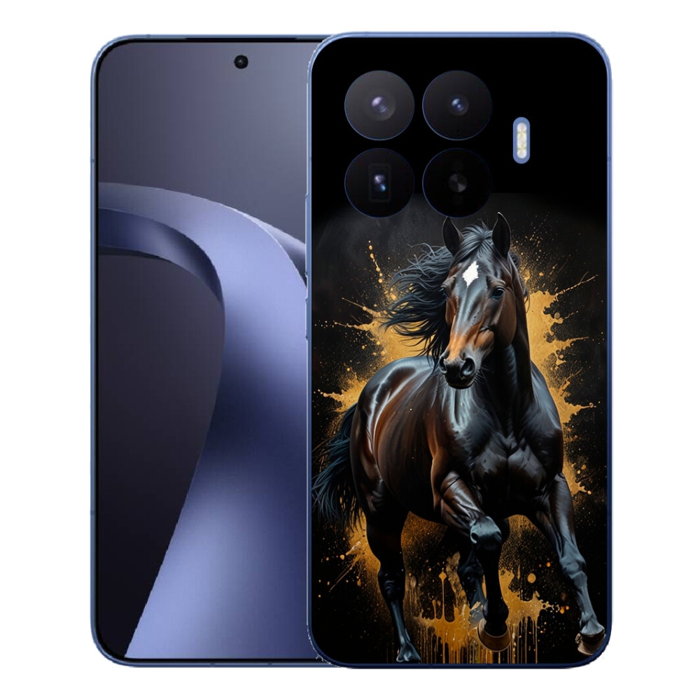 Gél borítás mmCase a Xiaomi 17T Pro számára - elegáns fekete ménes