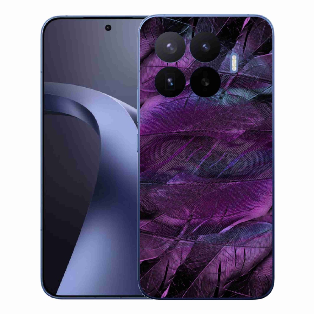 Gél borítás mmCase a Xiaomi 17T Pro számára - lila tollak