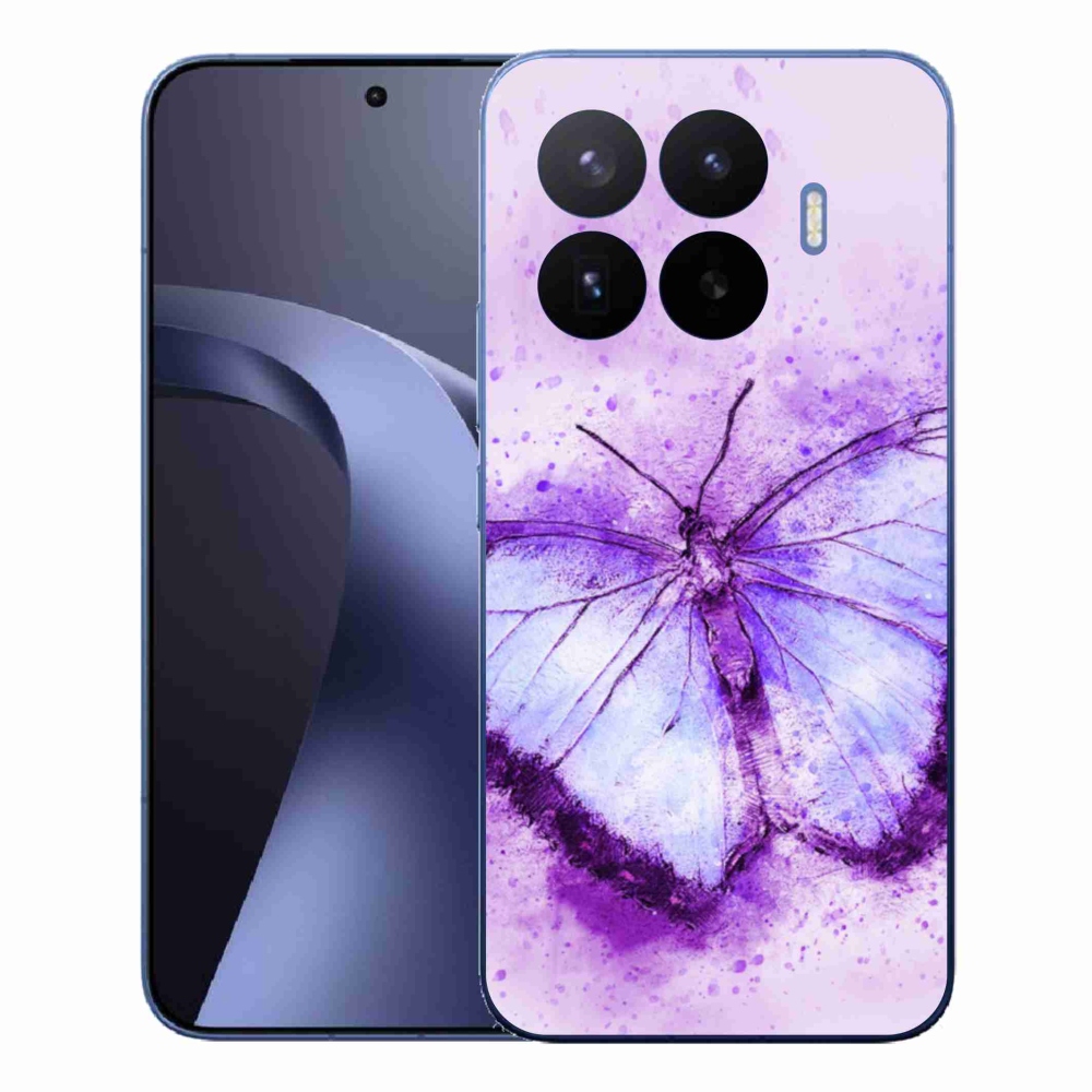 Gél borítás mmCase a Xiaomi 17T Pro számára - lila pillangó