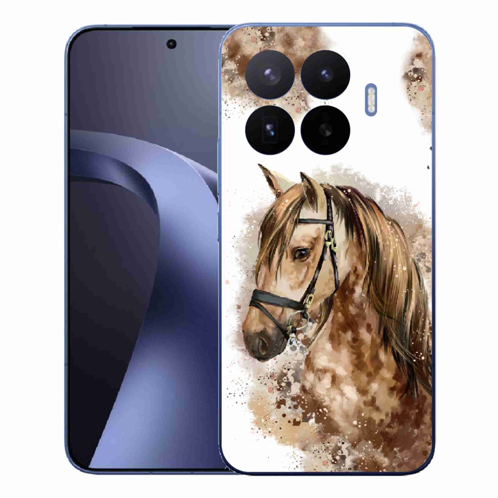 Gél borítás mmCase a Xiaomi 17T Pro számára - barna rajzfilm ló