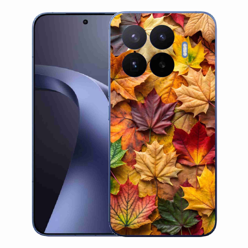 Gél borítás mmCase a Xiaomi 17T Pro számára - juharlevelek 2