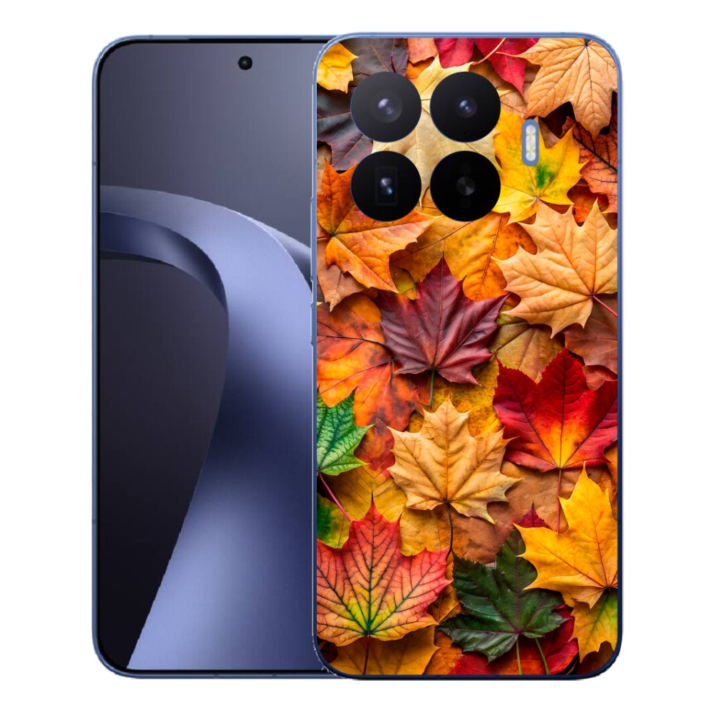 Gél borítás mmCase a Xiaomi 17T Pro számára - juharlevelek 2