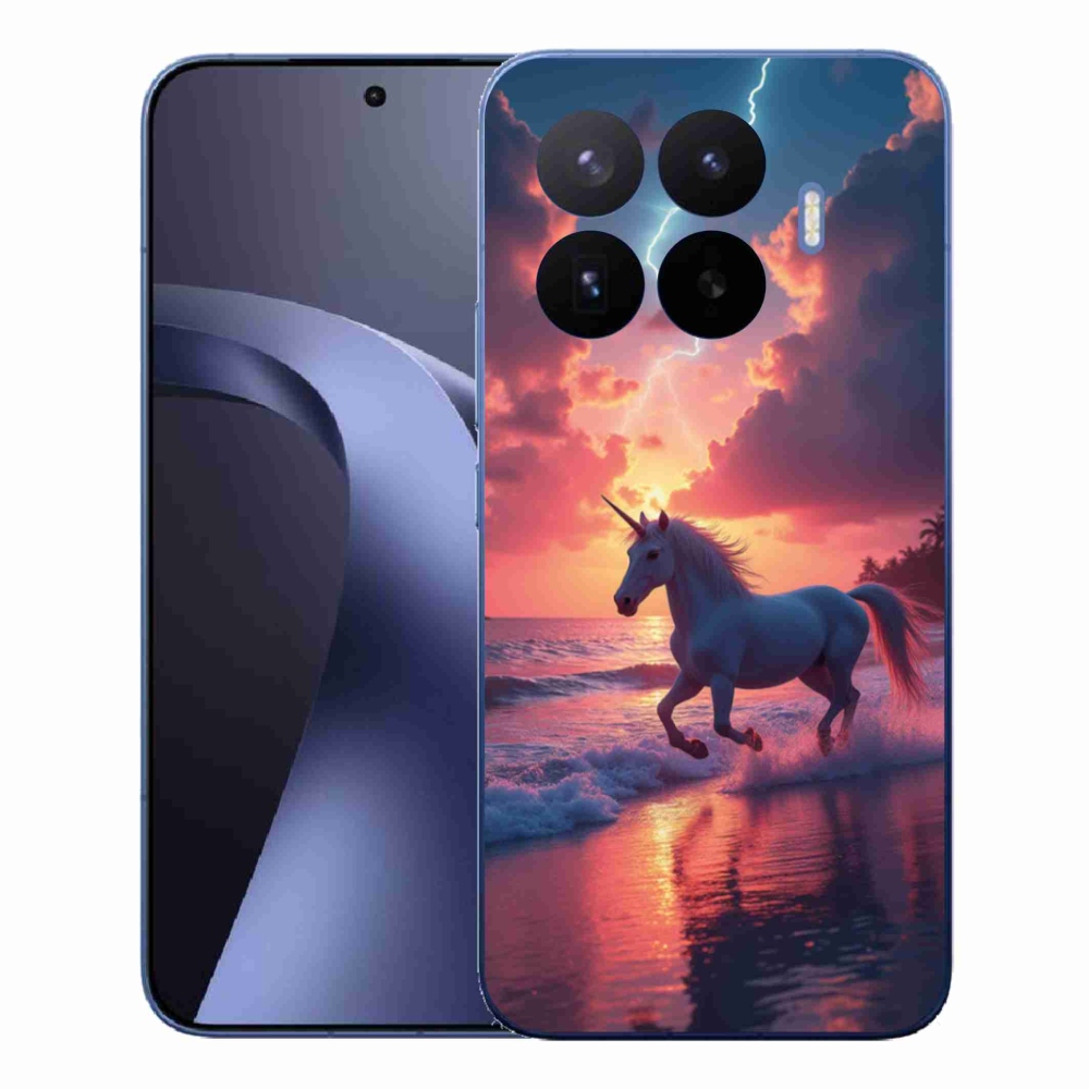 Gél borítás mmCase a Xiaomi 17T Pro számára - egyszarvú a tengerparton