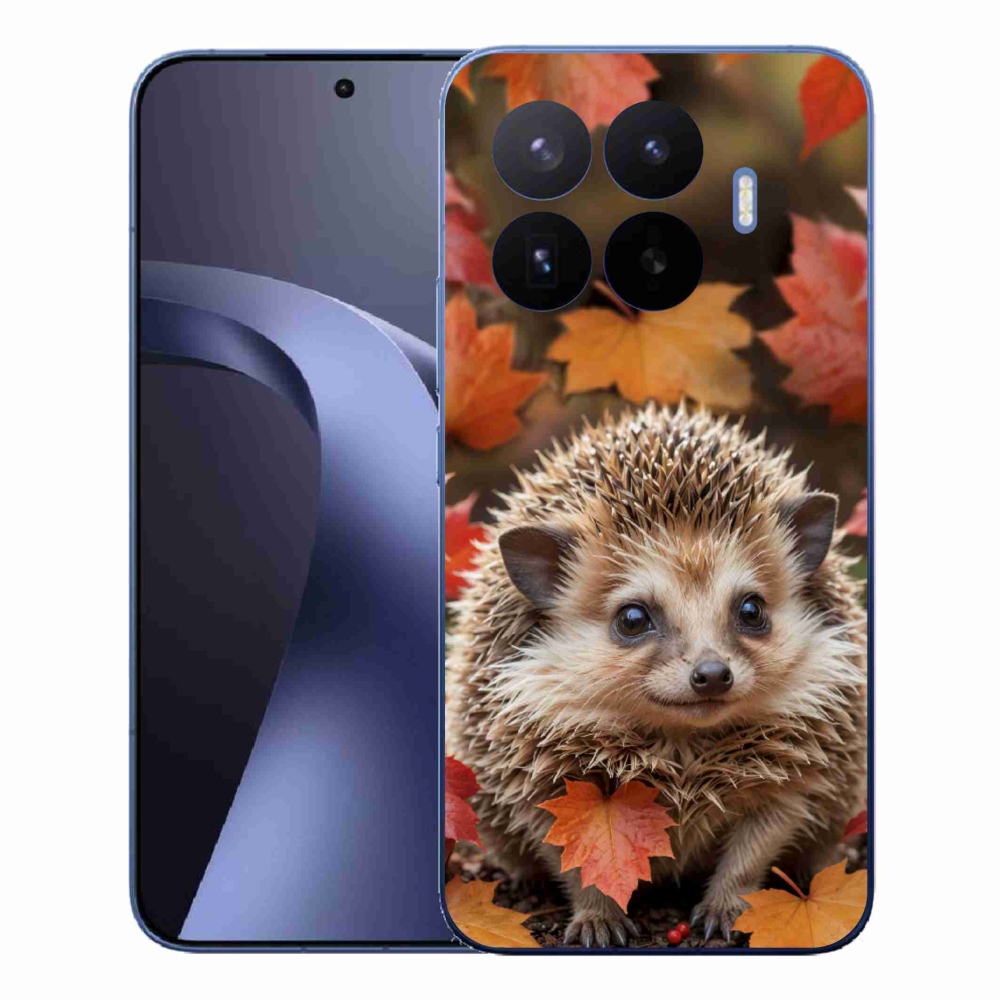 Gél borító mmCase a Xiaomi 17T Pro számára - sün a levelekben
