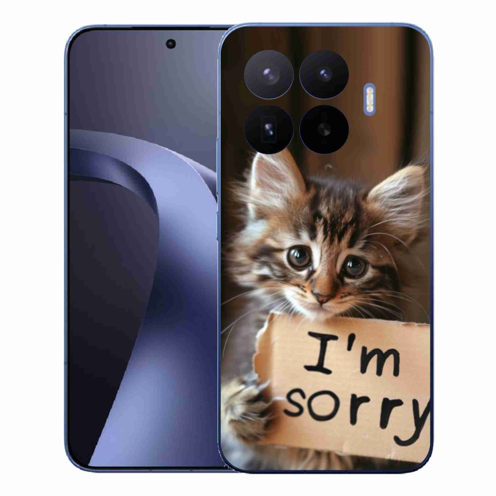 Gél borítás mmCase a Xiaomi 17T Pro számára - macska bocsánatkérése