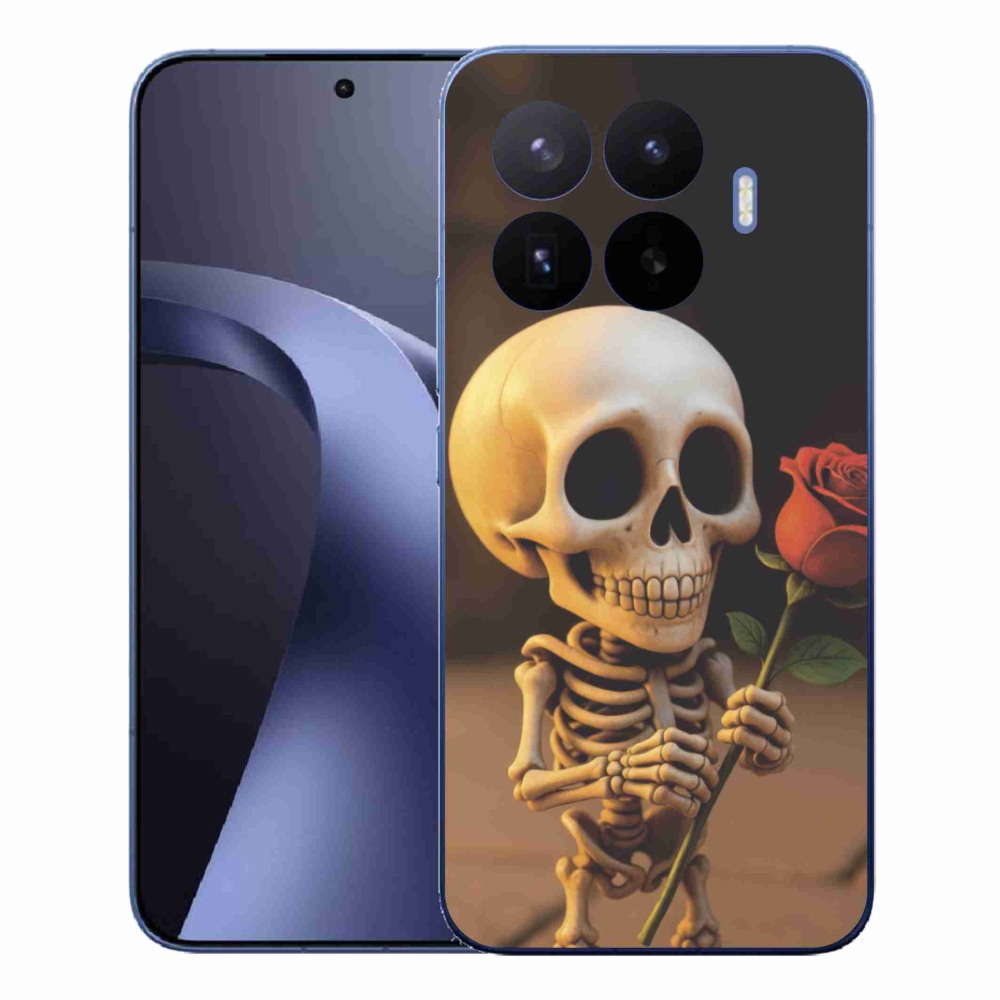 Gél borítás mmCase a Xiaomi 17T Pro számára - csontváz rózsával