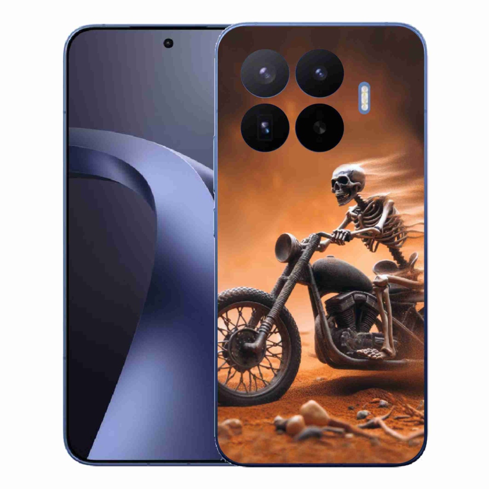 Gél borítás mmCase a Xiaomi 17T Pro számára - csontváz a motorkerékpáron