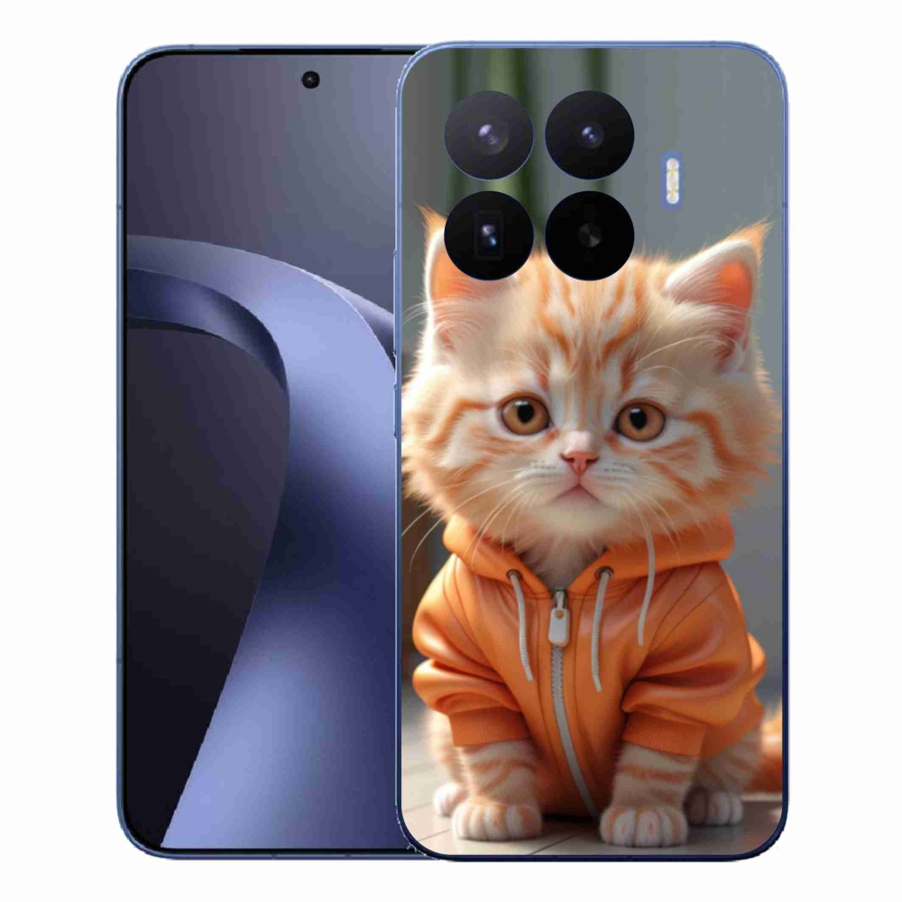 Gél borítás mmCase a Xiaomi 17T Pro számára - cica egy melegítőben