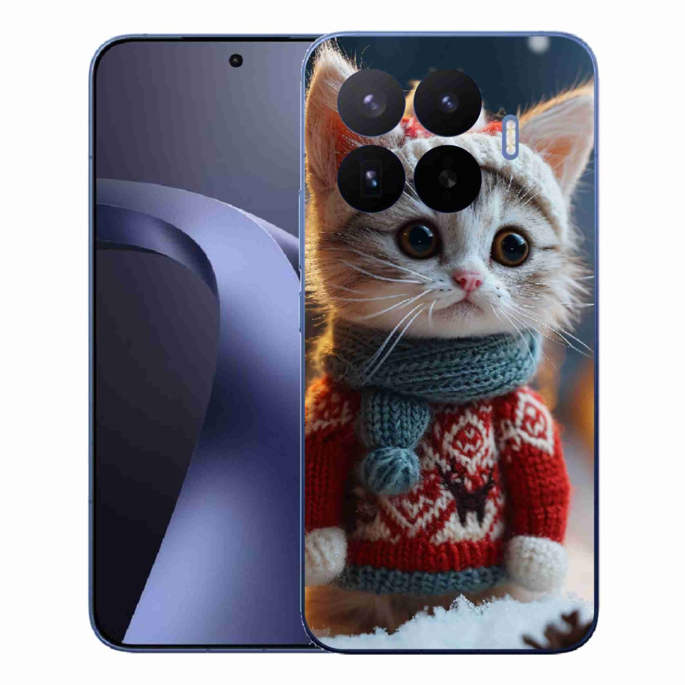 Gél borítás mmCase a Xiaomi 17T Pro számára - cica pulóverben