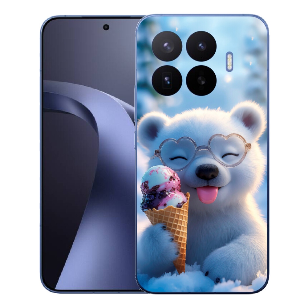 Gél borítás mmCase a Xiaomi 17T Pro számára - mackó fagylalttal