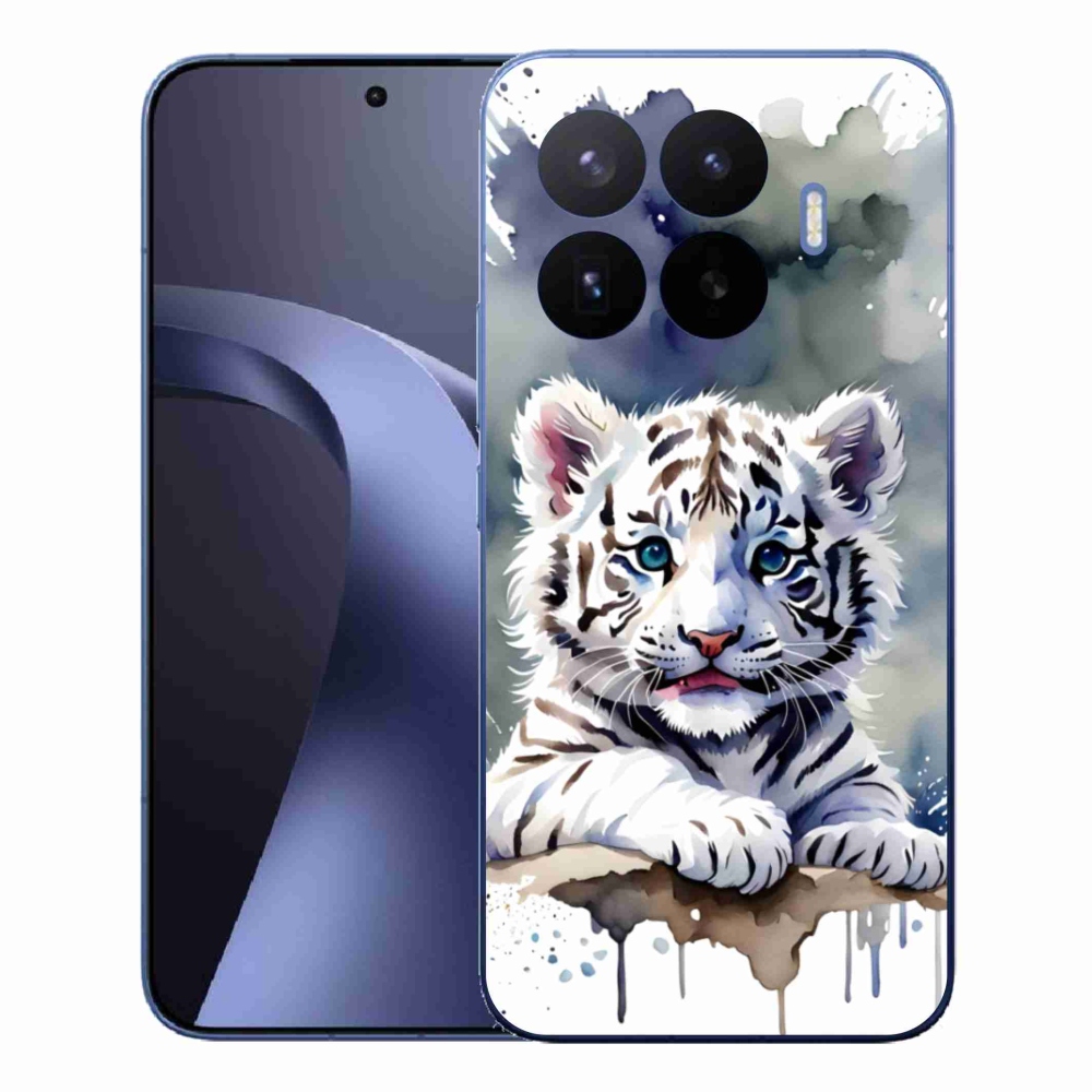 Gél borítás mmCase a Xiaomi 17T Pro számára - fehér tigriskölyök