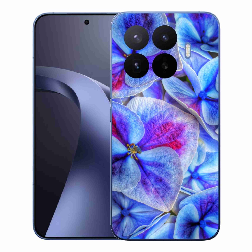 Gél borítás mmCase a Xiaomi 17T Pro számára - kék virágok 1