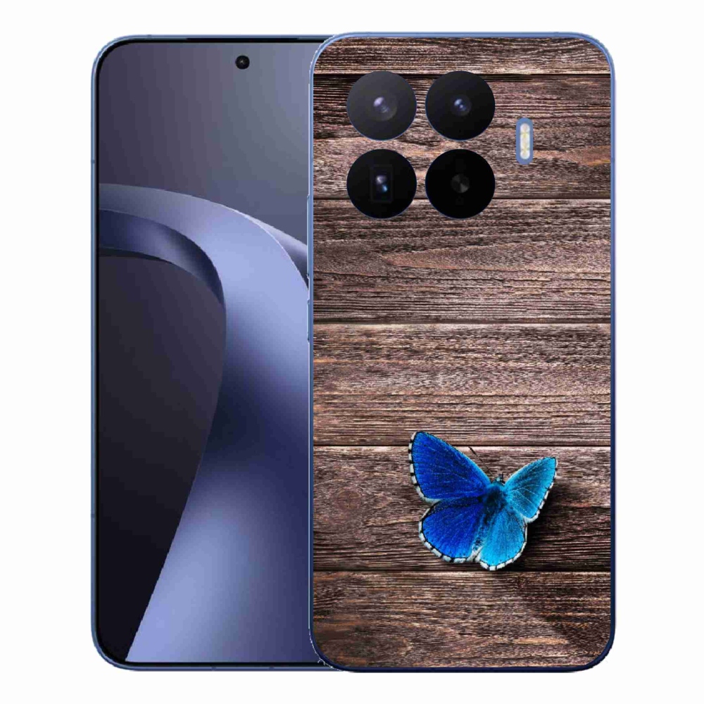 Gél borítás mmCase a Xiaomi 17T Pro-hoz - kék pillangó 1