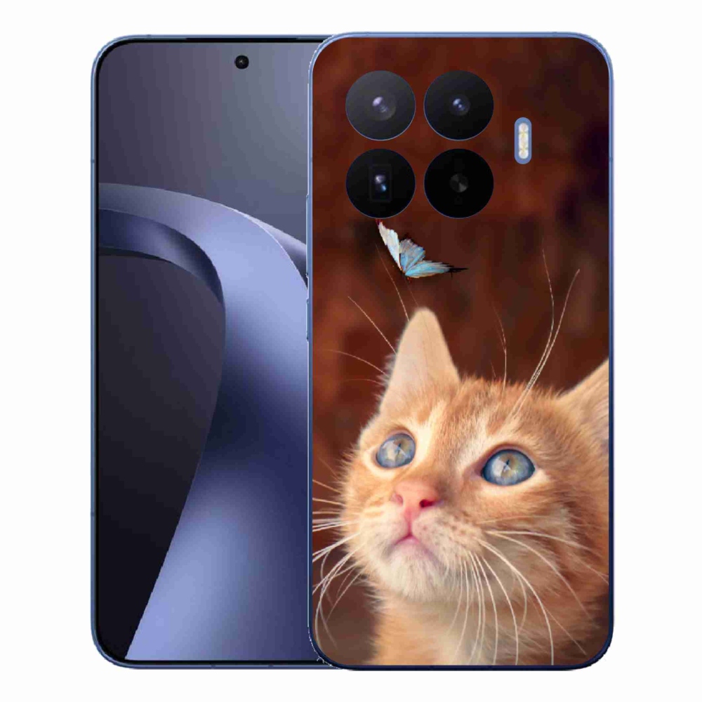 Gél borítás mmCase a Xiaomi 17T Pro számára - pillangó és cica