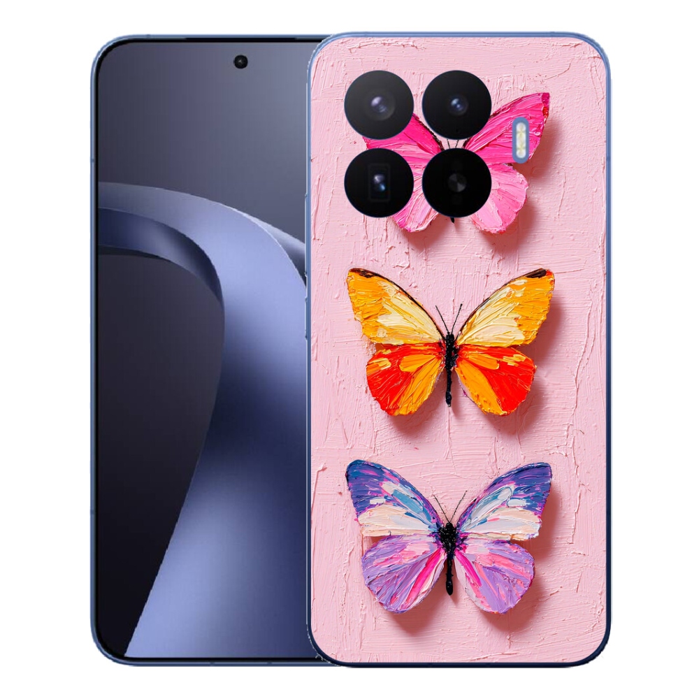 Gél borítás mmCase a Xiaomi 17T Pro számára - pillangó szentháromság