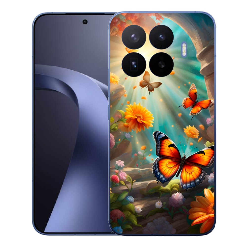 Gél borítás mmCase a Xiaomi 17T Pro számára - pillangókert 2