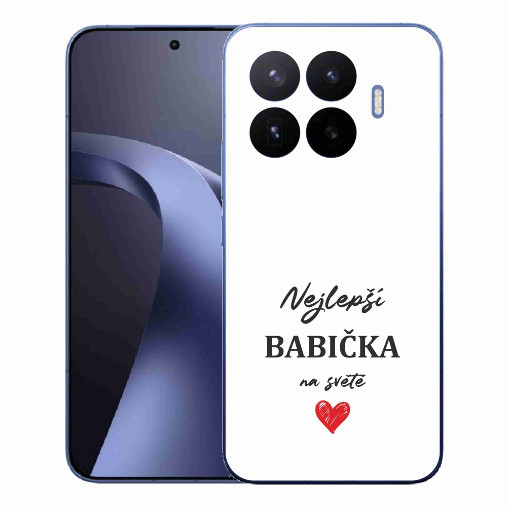 Gél borítás mmCase a Xiaomi 17T Pro - Best Grandma 1 fehér háttérrel
