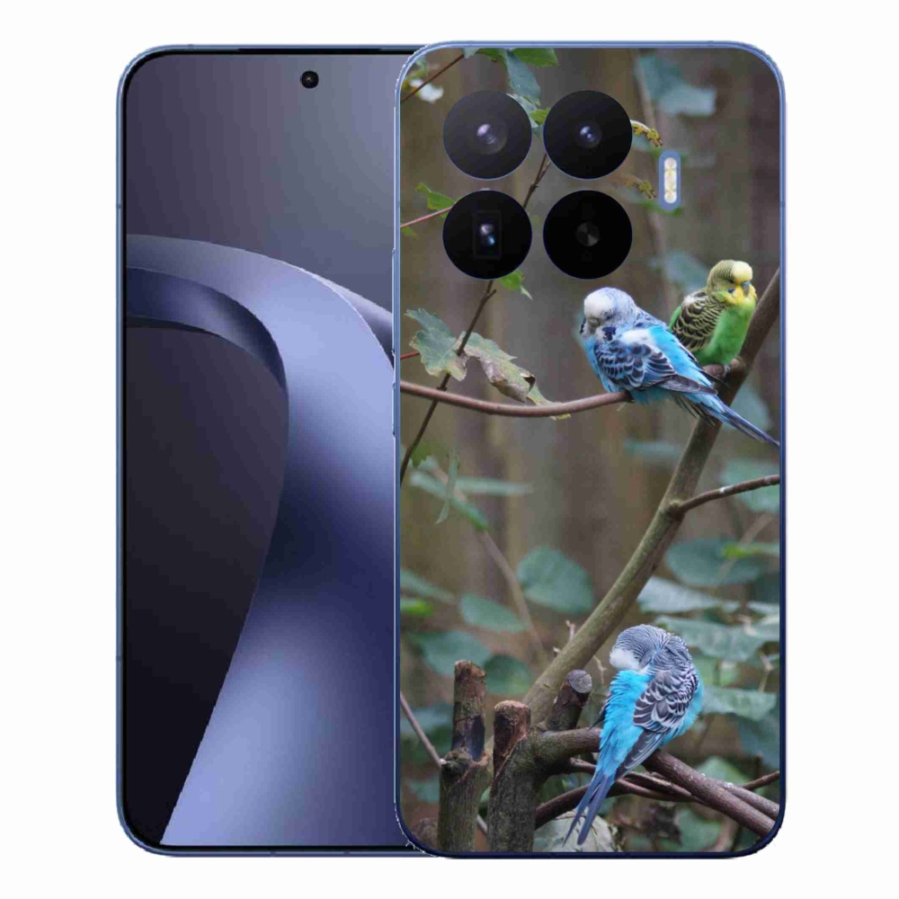 Gél borítás mmCase a Xiaomi 17T Pro számára - papagájok az ágon